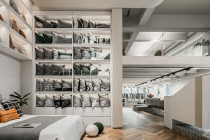 多功能工作室樣板間裝修儲(chǔ)物開放式墻柜白色簡(jiǎn)約設(shè)計(jì)